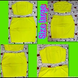 High waisted skirt set